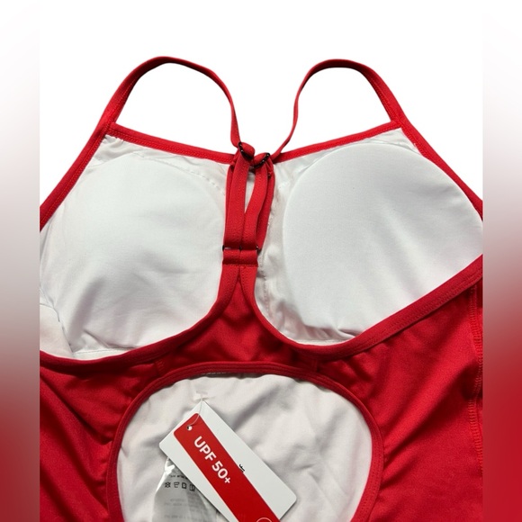 BALEAF womens red racerback athletic competitive swimsuit size 36 NWT - Picture 7 of 9
